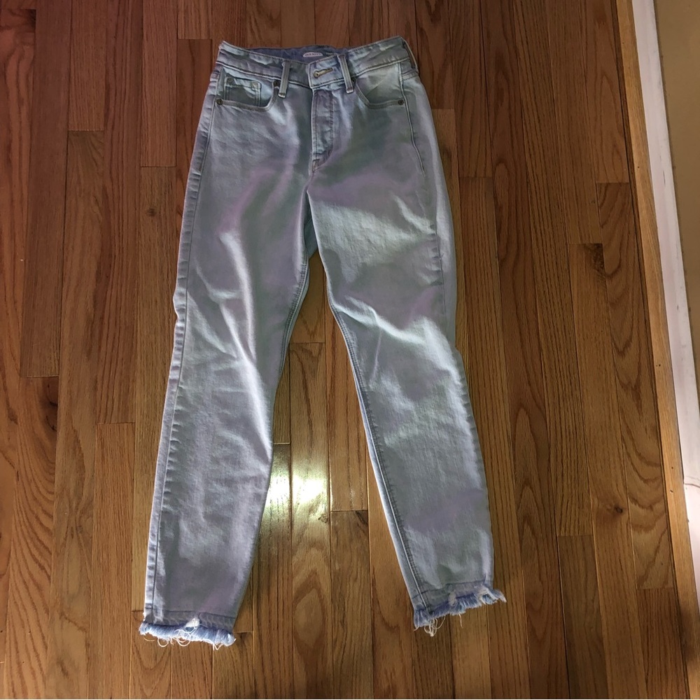 Old Navy light wash Power Straight secret slim pockets-size 4